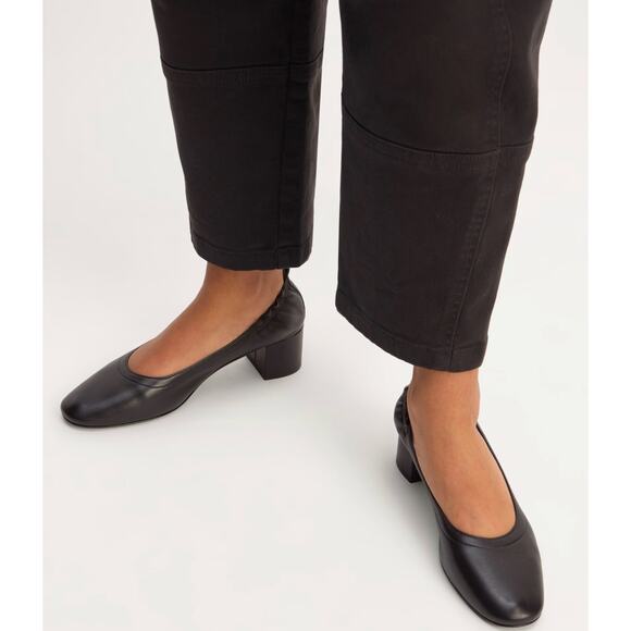 NEW Everlane The Day Heel In Black Size 11 - Picture 2 of 12